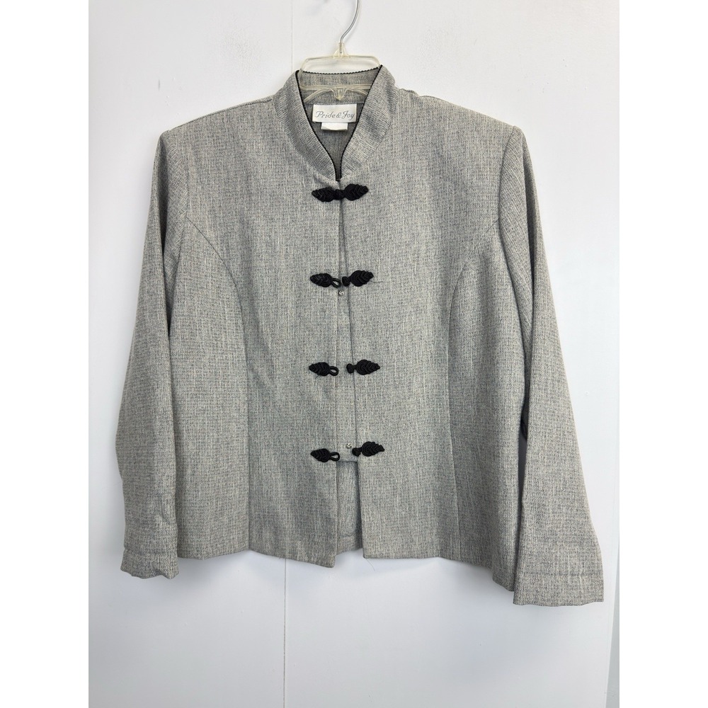 Pride & Joy Women's‎ Size 12 Grey Jacket Unlined Made in USA